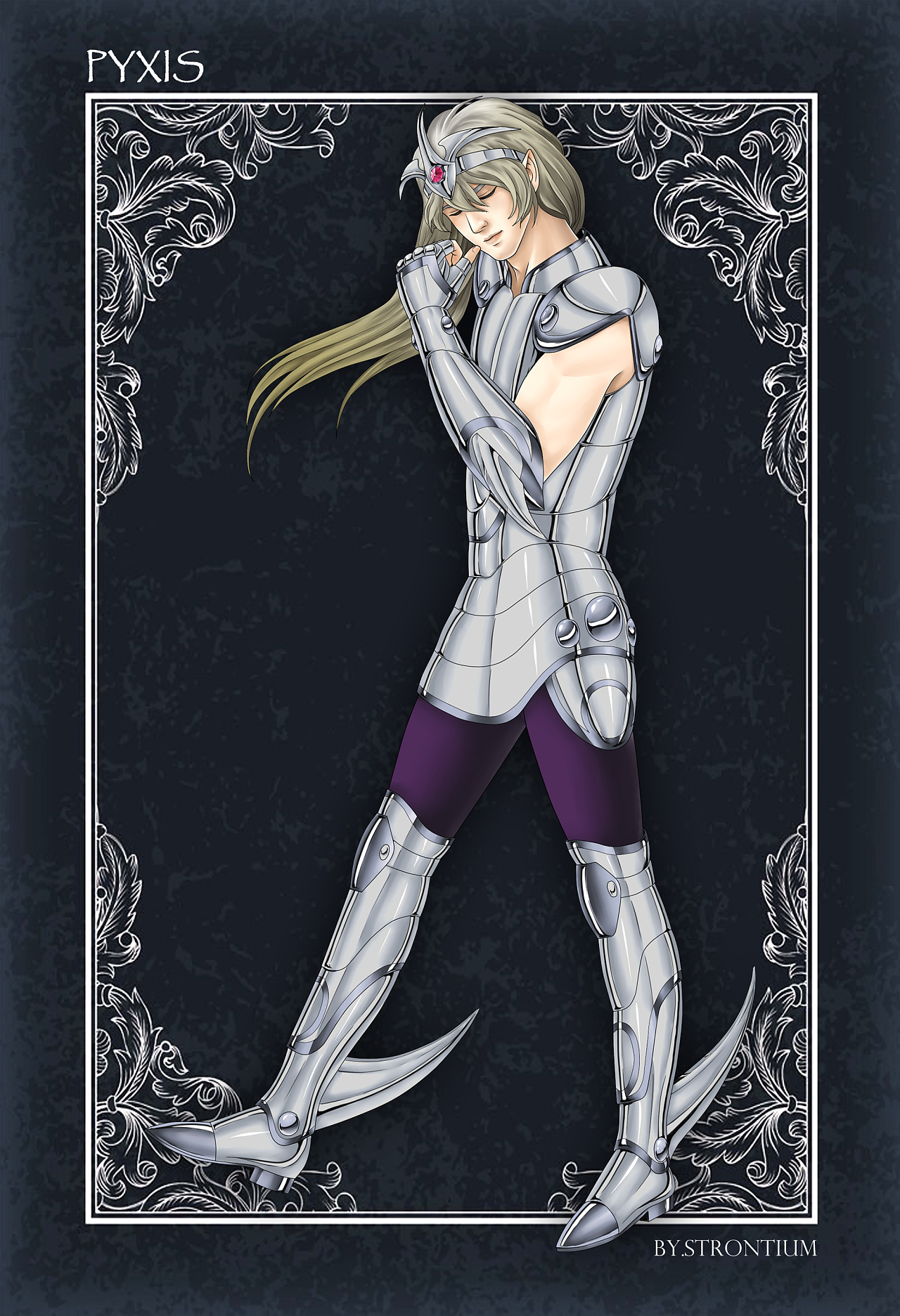 圣斗士星矢——白银圣斗士同人 重置版 罗盘座|插画|创作习作