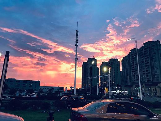 合肥城市夕阳