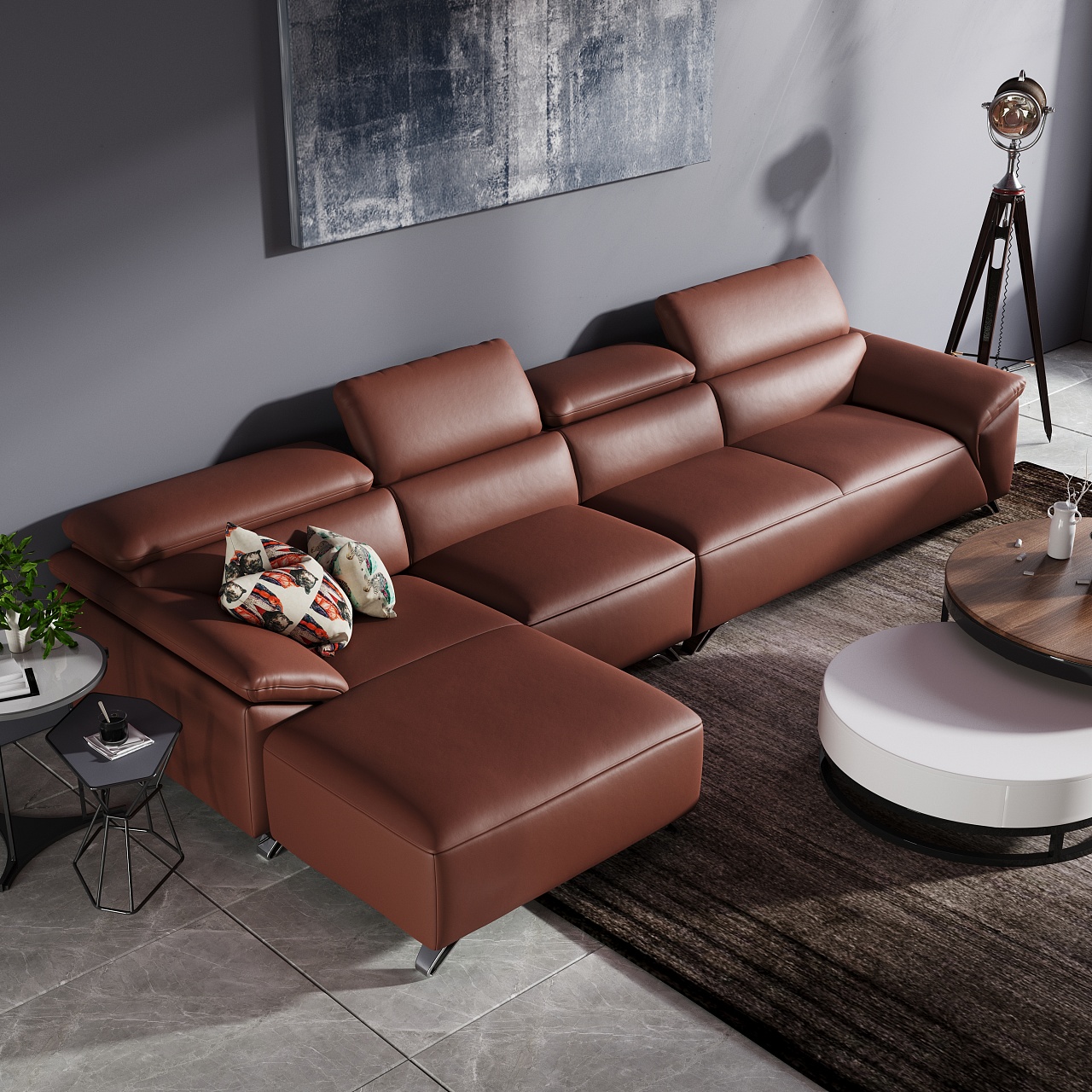 宜洛家居.沙发系列家具效果图|三维|产品|关左 - 原创作品 - 站酷 (ZCOOL)
