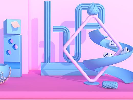 C4D臨摹學(xué)習(xí)（個(gè)人主頁(yè)-ZNTAxMDg3ODA=） - 產(chǎn)品 - 站酷設(shè)計(jì)師白眼有神原創(chuàng)素材 - 站酷ZCOOL