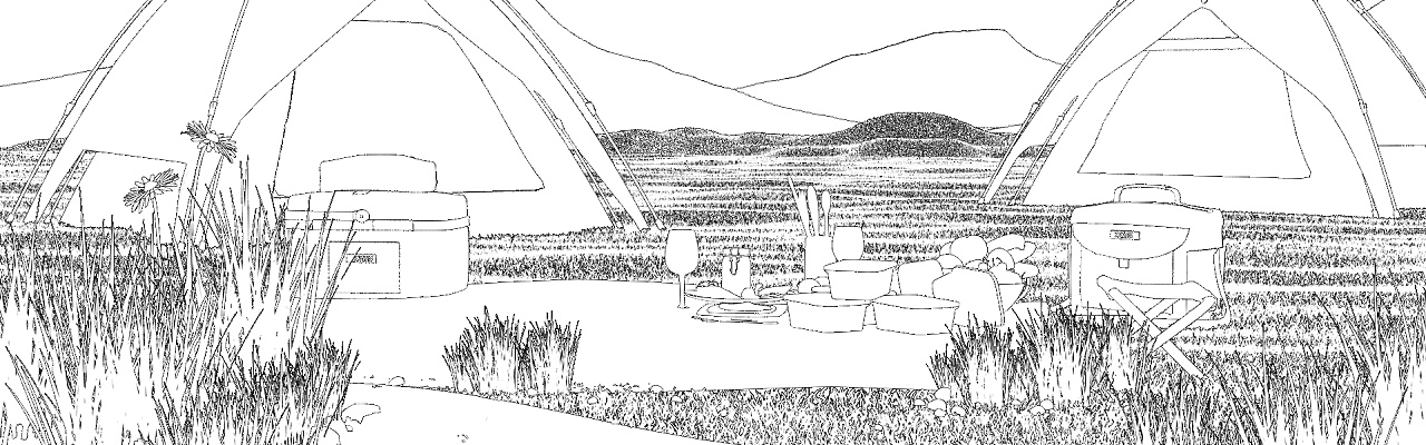 原创cg作品-原野星空(露营)