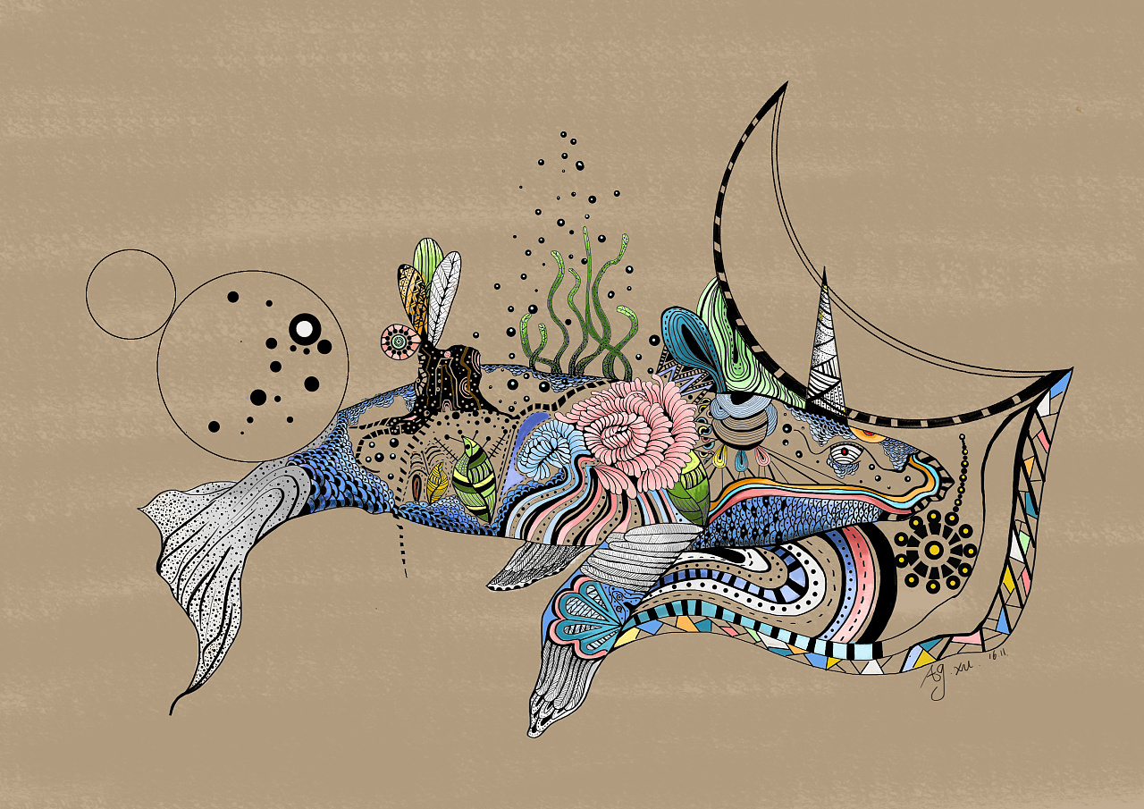 鲲|插画|商业插画|ag徐xcy - 原创作品 - 站酷 (zcool)