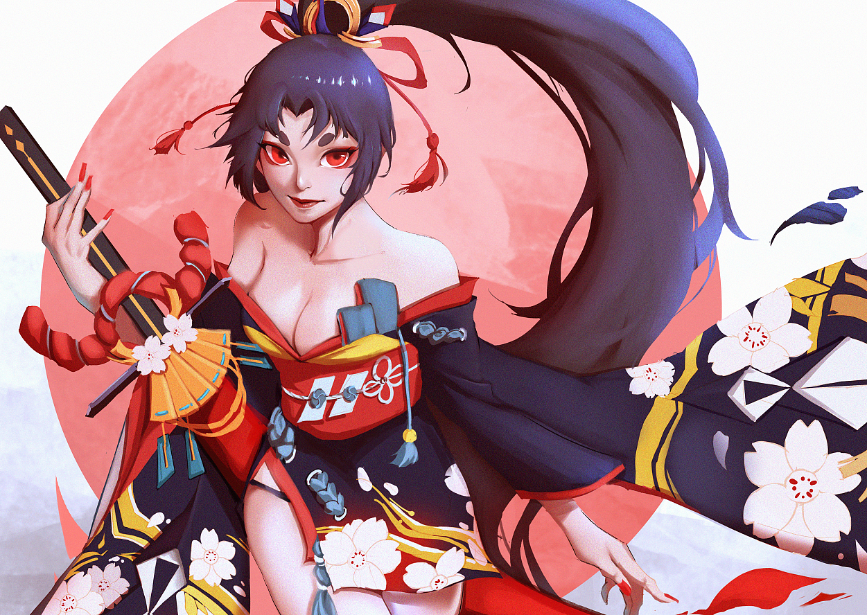 樱雨刀舞（图ZMTEwMTYwNjky） - 创作习作 - 站酷设计师BillKan原创素材 - 站酷ZCOOL