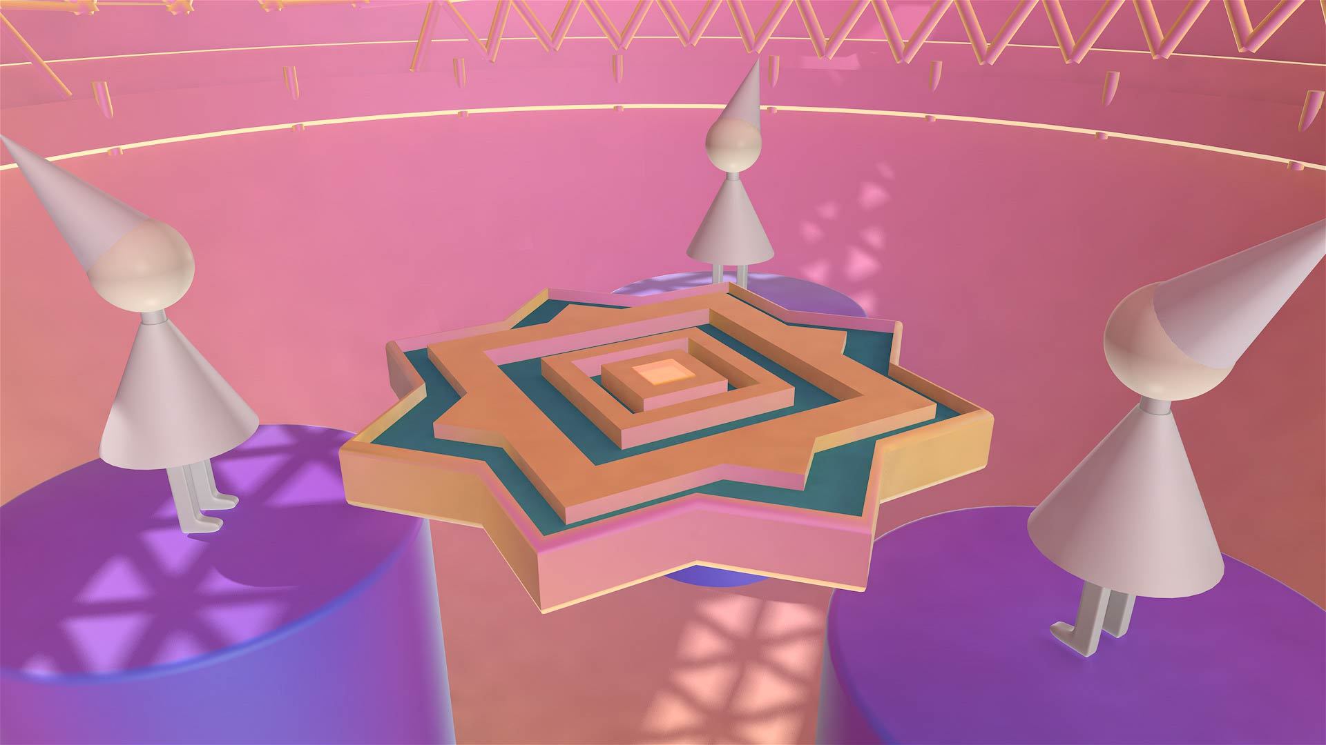 纪念碑谷—神秘聚会|插画|商业插画|白咖啡sugar - 原创作品 - 站酷