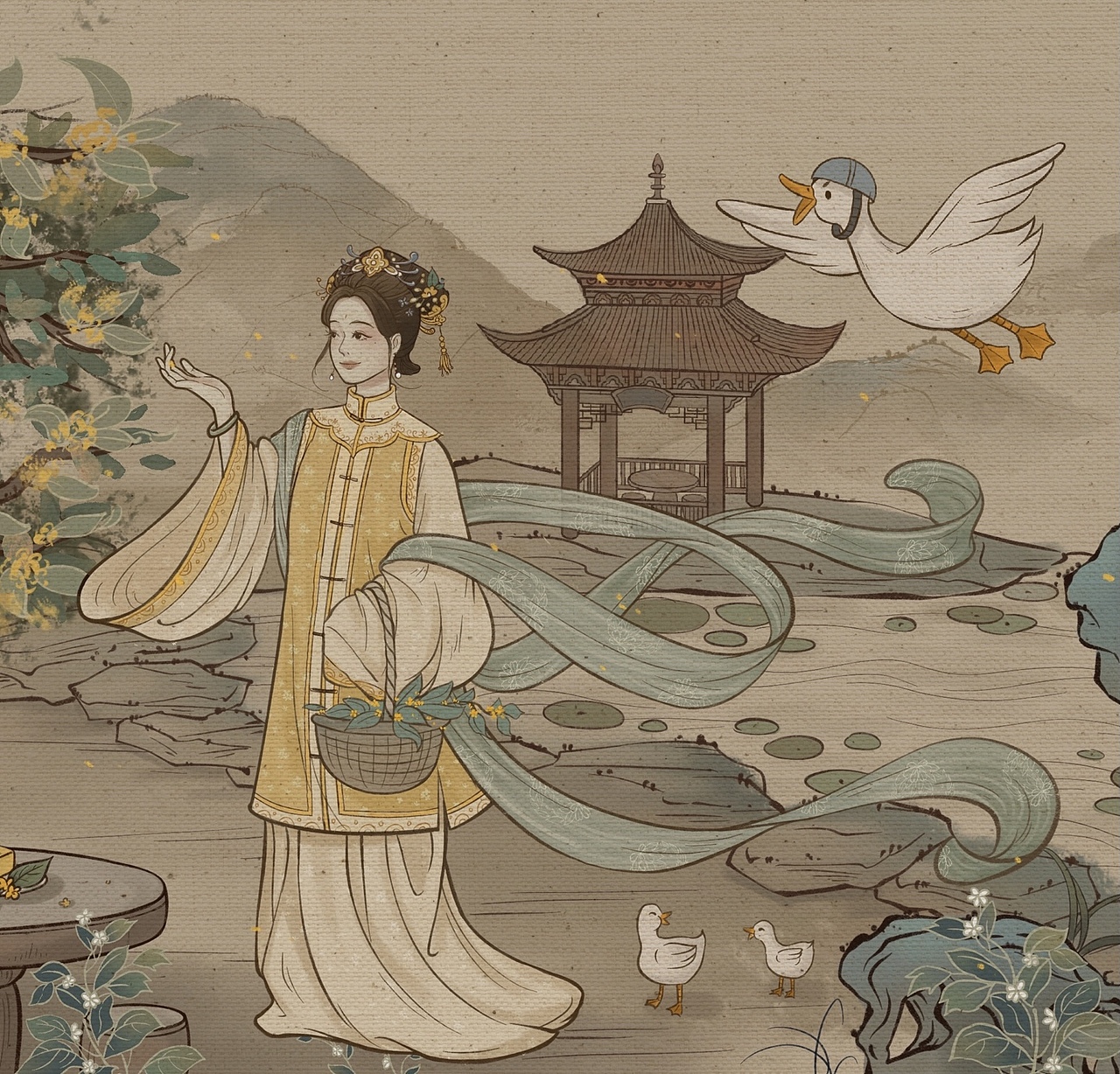 额娘春饼（图ZMjczNTE3MzQ4） - 商业插画 - 站酷设计师鹿xx原创素材 - 站酷ZCOOL