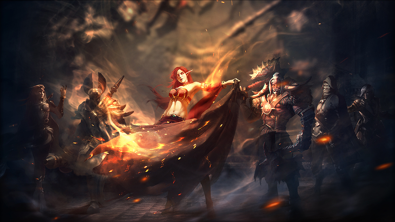 美式厚涂CG《拉结尔》:英雄集结，战斗开始