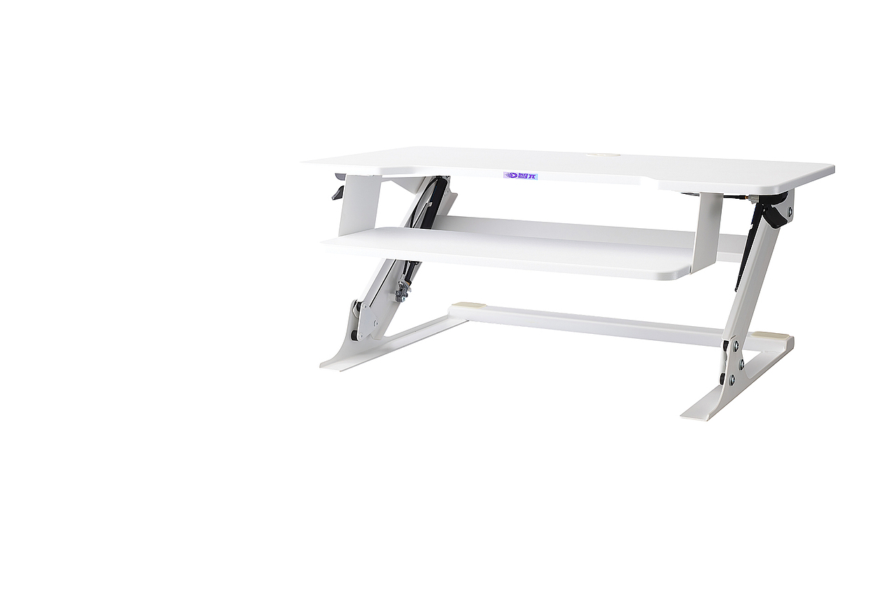 手动折叠升降桌白底拍摄办公书桌纯底摄影电脑桌拍照