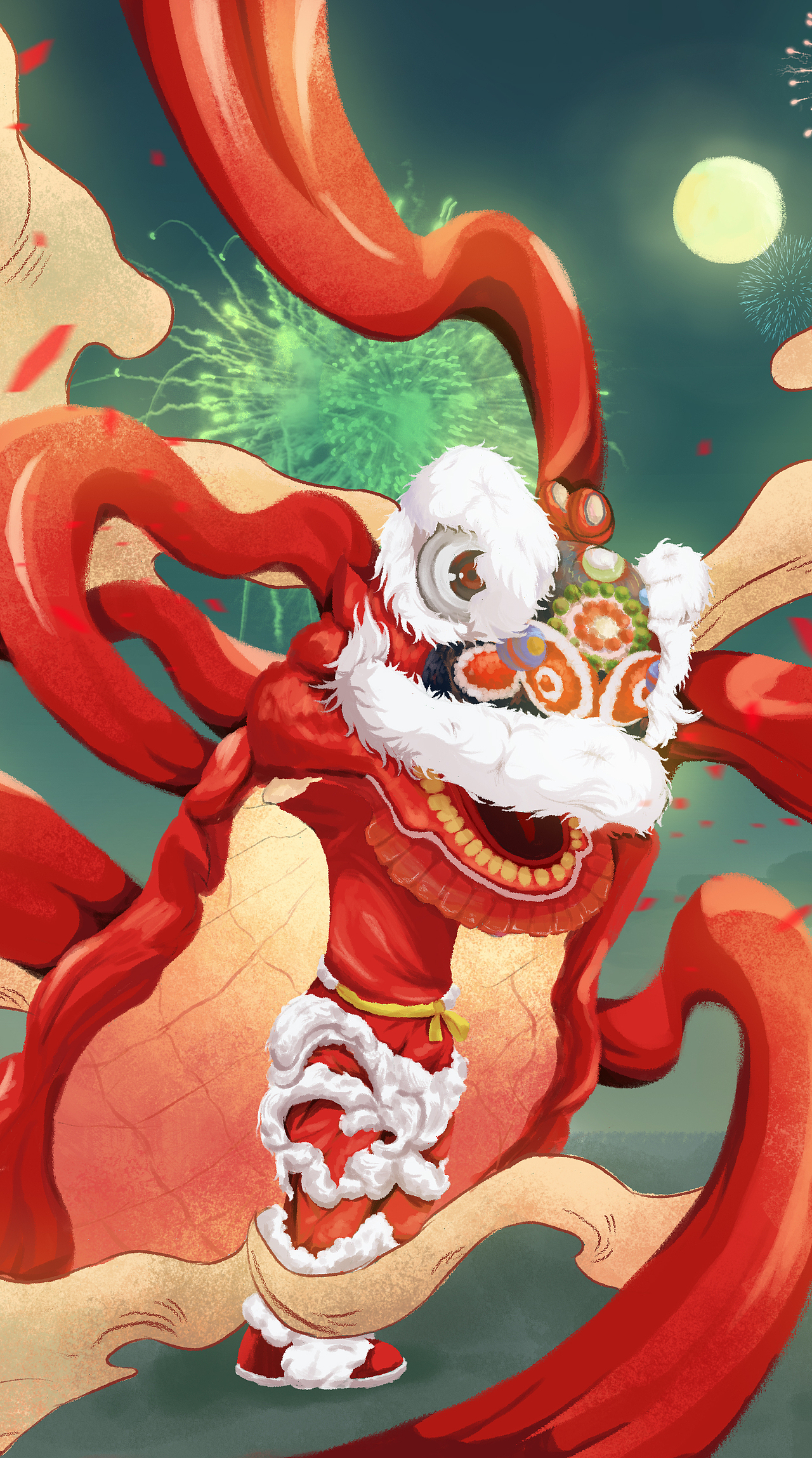 新年贺图--舞狮