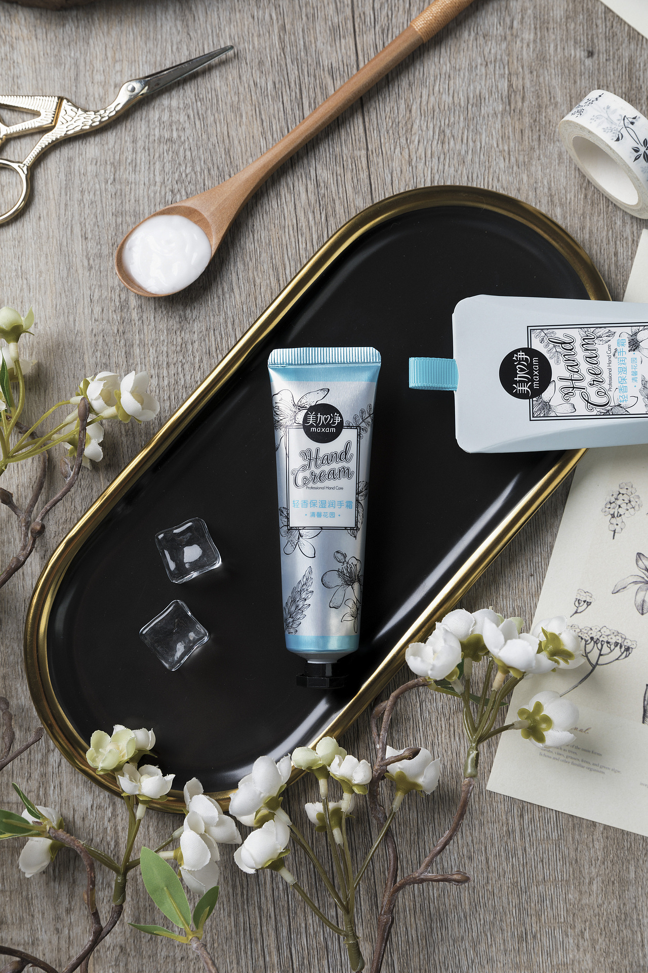 轻复古风来一波 美加净护手霜护肤品拍摄~