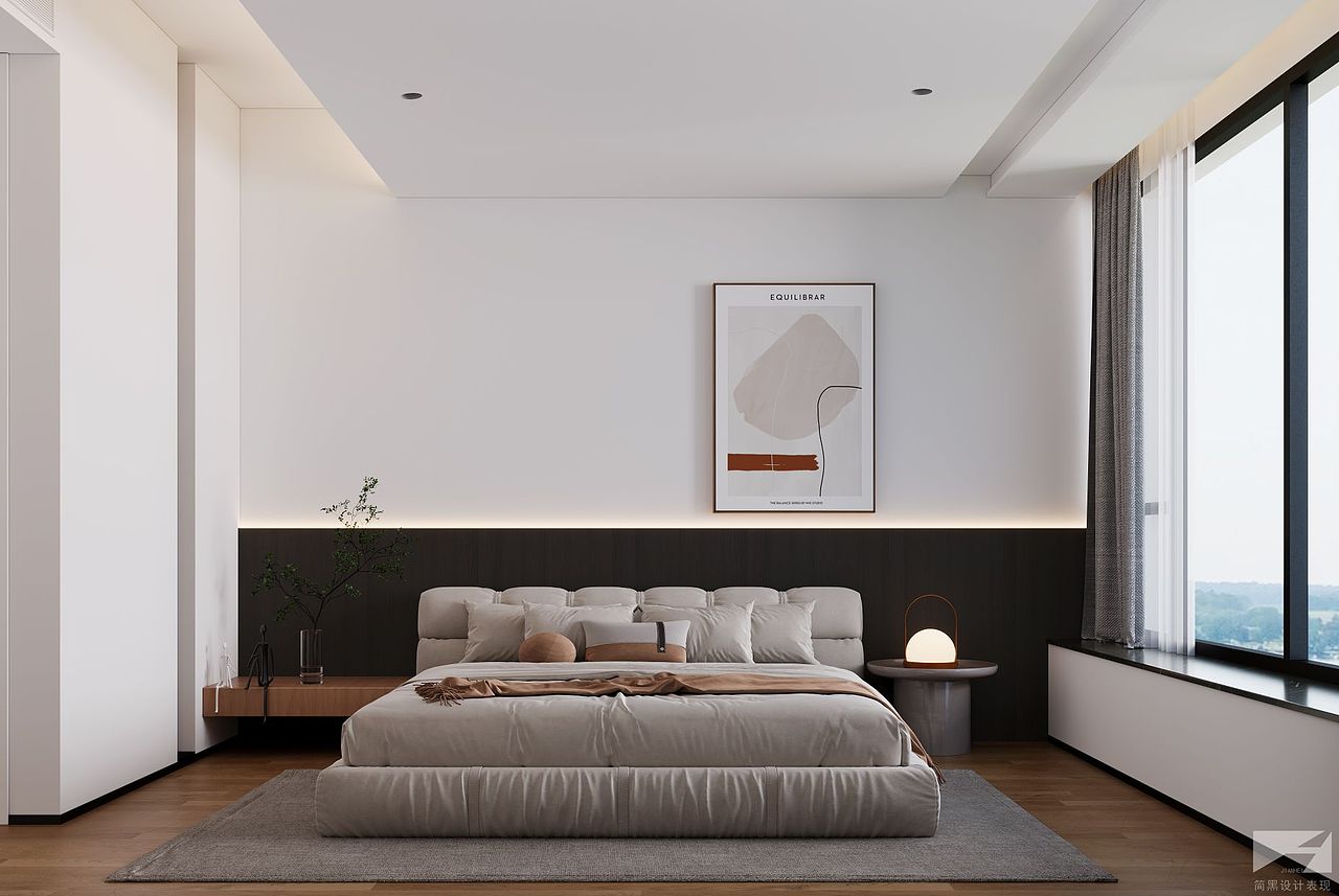 现代风格工作图