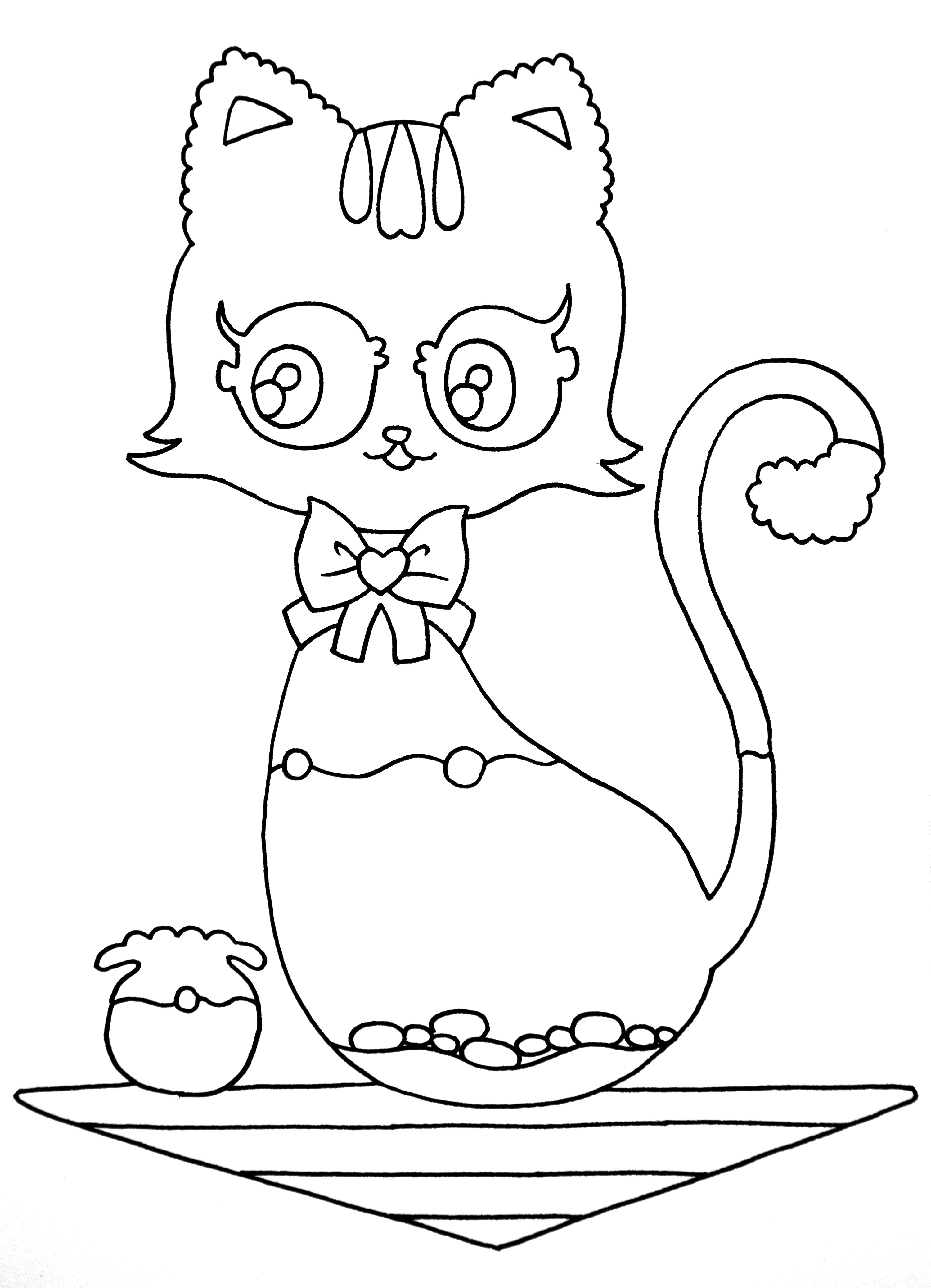 儿童创意线描 基础篇 画个鱼缸猫