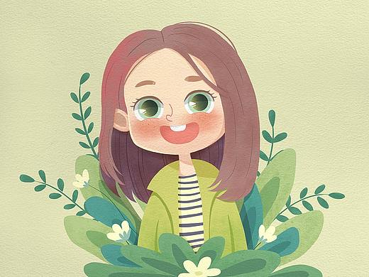 临摹  一只八子  的插画