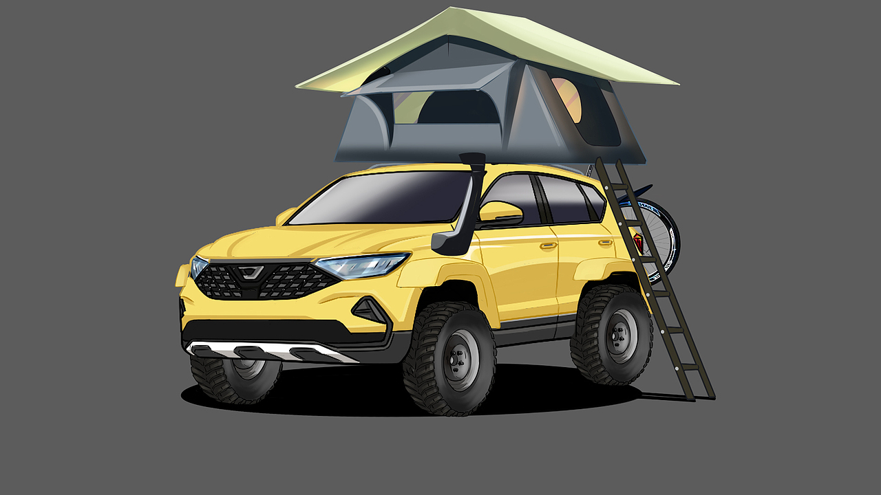 捷达vs5&vs7改装|插画|商业插画|w魏小聪_原创作品-站酷zcool