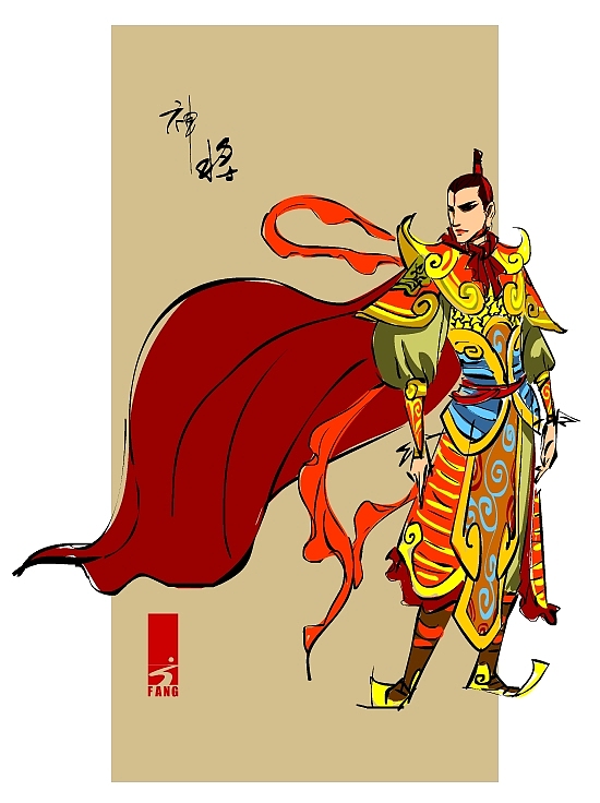 一套国画风格的矢量人设（图ZMTYzMzM1Mg==） - 新锐潮流插画 - 站酷设计师黑洞原创素材 - 站酷ZCOOL