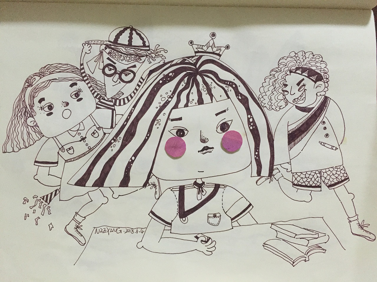 那些随手画的单线手绘稿（图ZMTIxNTQyNzQ4） - 创作习作 - 站酷设计师NIEXING_星星原创素材 - 站酷ZCOOL
