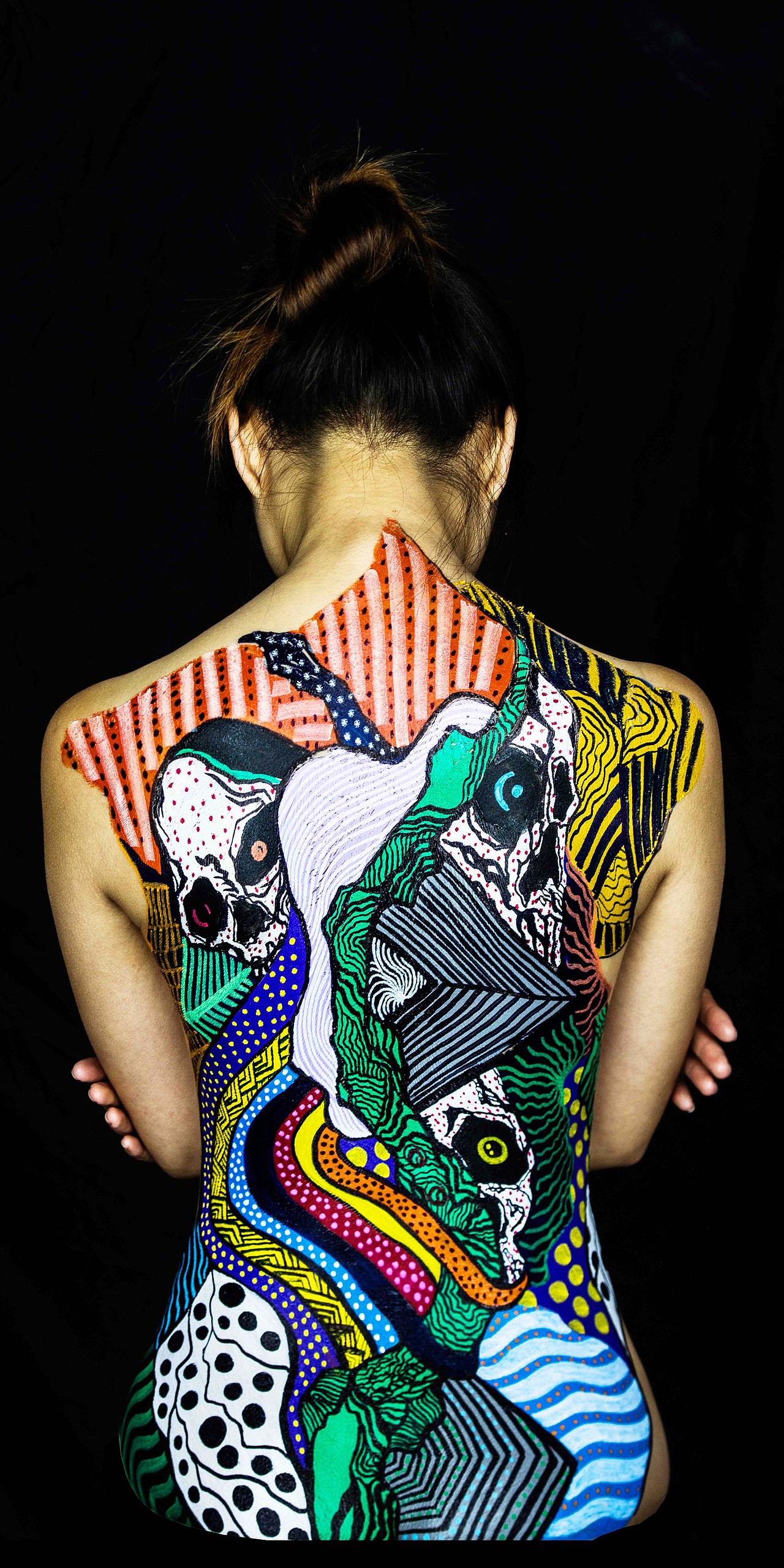 文刀绘 公共艺术《艺术在身体上游走》