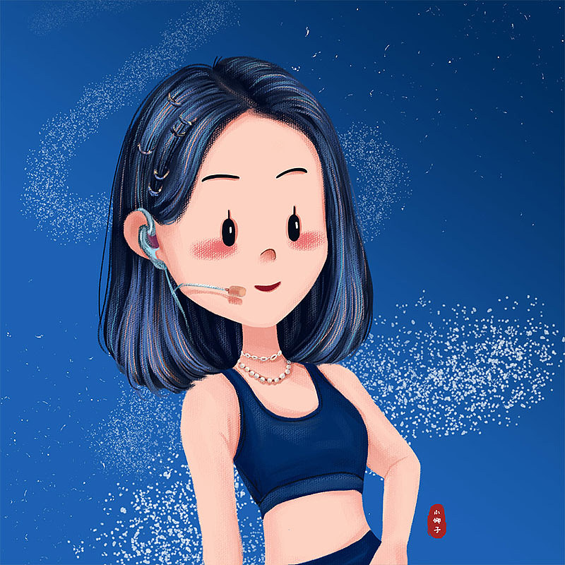 人物头像插画-姐姐系列（图ZMjIwMDAwMzI0） - 创作习作 - 站酷设计师xiaonazi原创素材 - 站酷ZCOOL