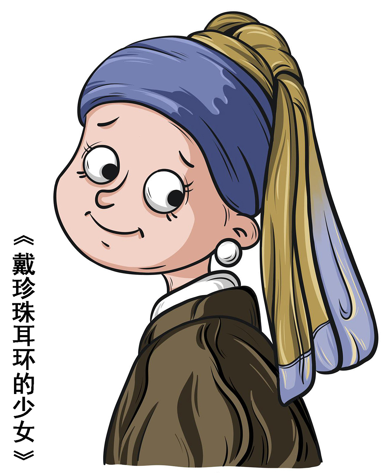 版绘之《世界名画》系列,卡通版头像集齐12张