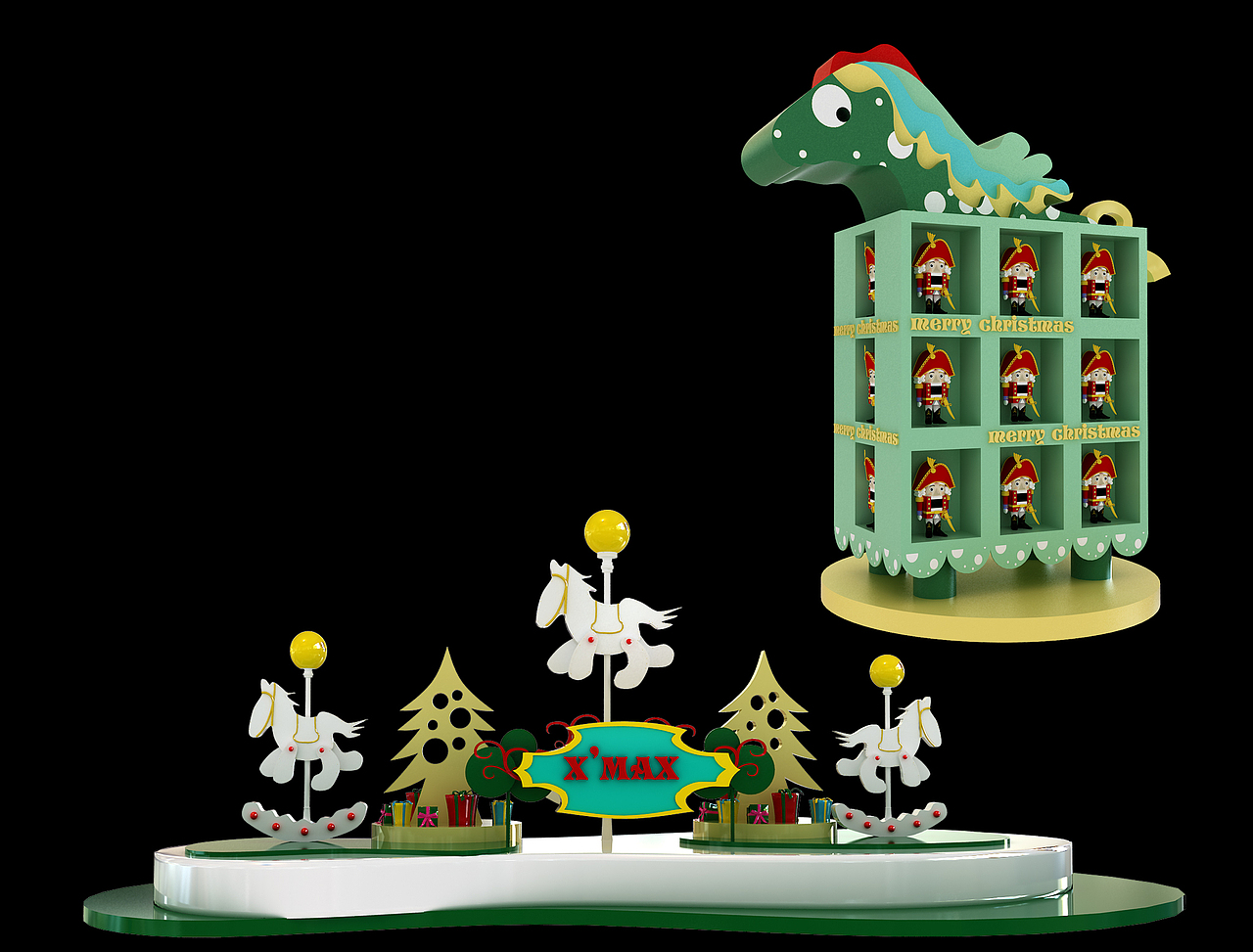 商业美陈 圣诞美陈 新年美陈 美陈