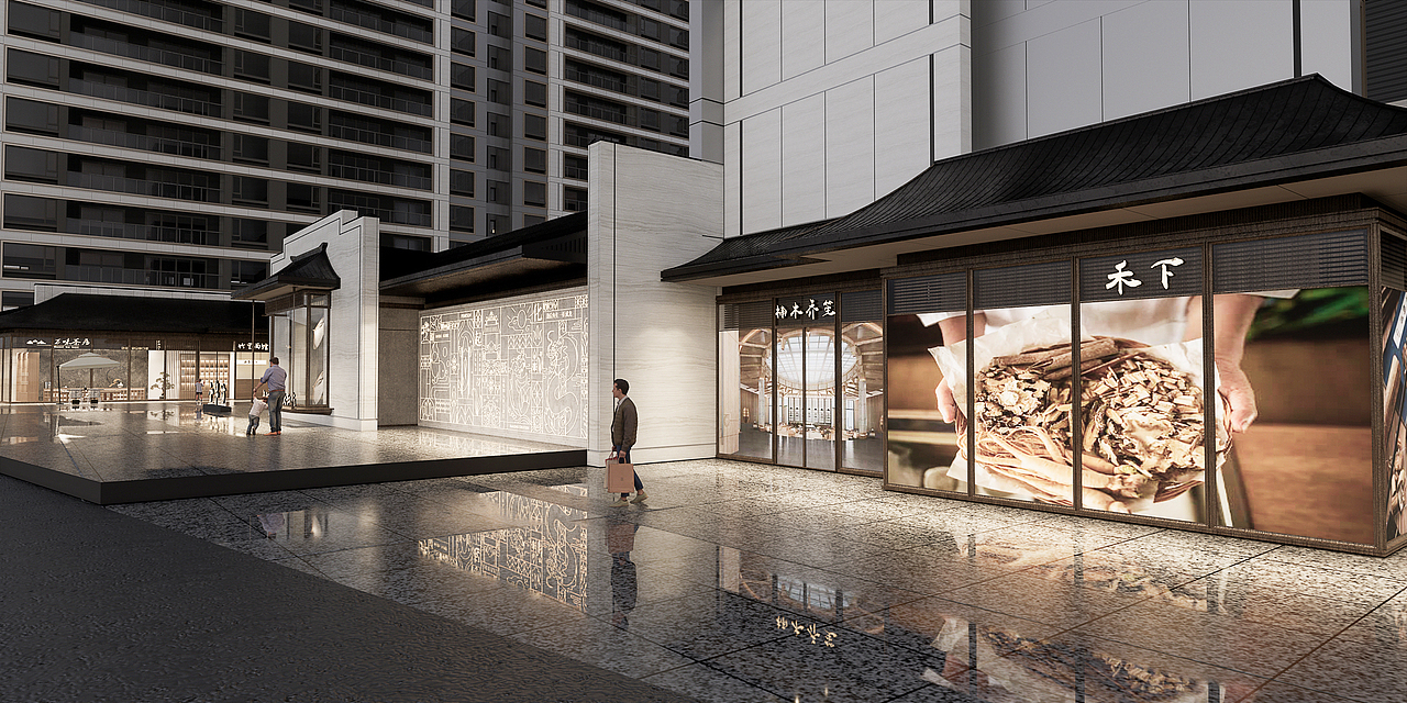 建发商业街（图ZMzQ2MzA3MDY4） - 商业空间设计 - 站酷设计师Echo不爱吃香菜原创素材 - 站酷ZCOOL