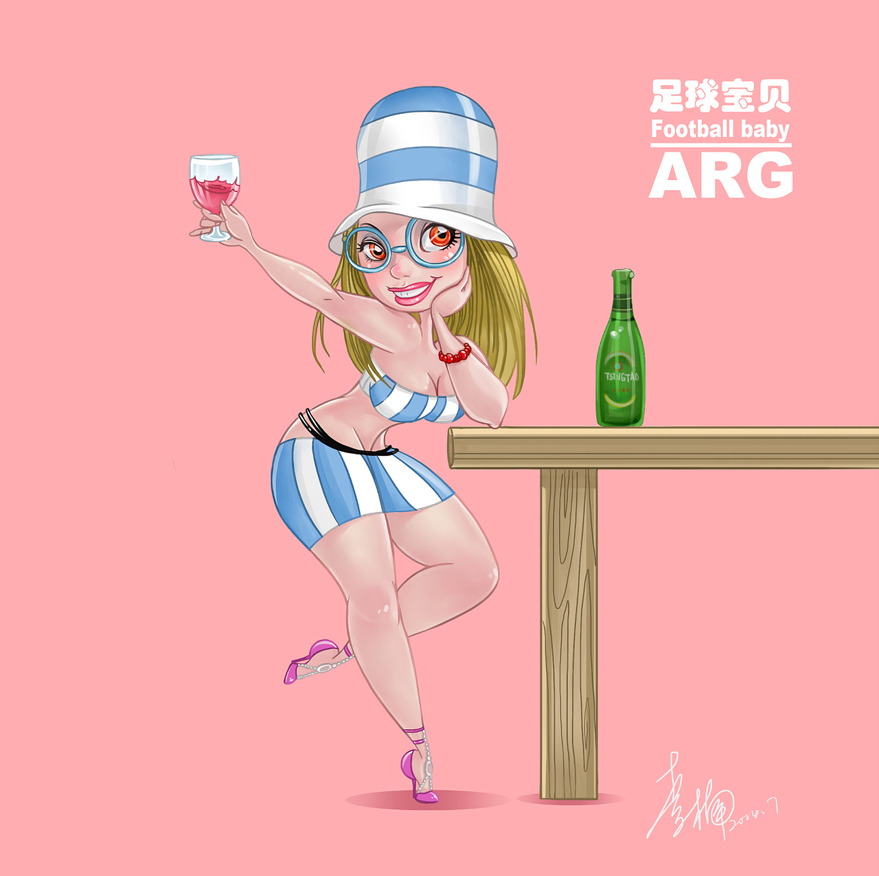 世界杯可爱疯狂的足球宝贝们～（图ZMTc5ODcxODQ=） - 商业插画 - 站酷设计师谛缘花原创素材 - 站酷ZCOOL