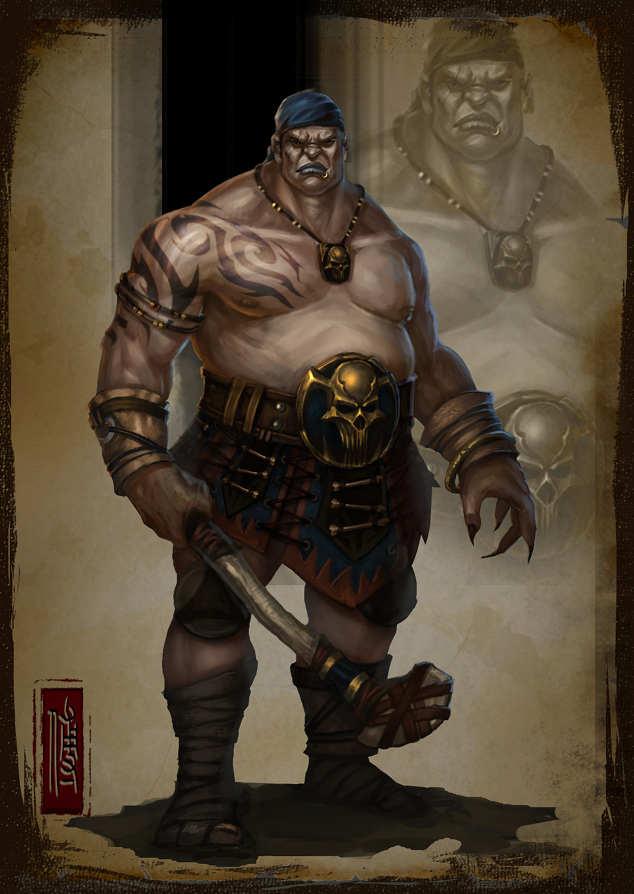 胖子（图ZNTExOTMzNjg=） - 游戏原画 - 站酷设计师Epik_小陆原创素材 - 站酷ZCOOL