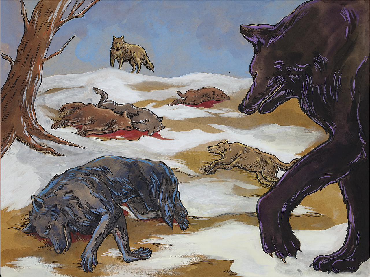 狼王梦连环画上册