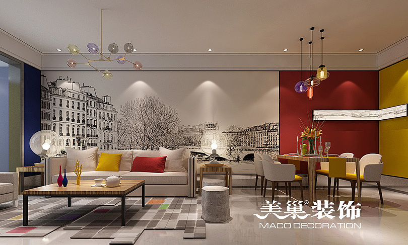 郑州中林国际89平现代简约风格，完美的爱情需要拥有一个幸福之家（图ZOTMxNDY2Njg=） - 家装设计 - 站酷设计师美巢设计蒋艳斌原创素材 - 站酷ZCOOL