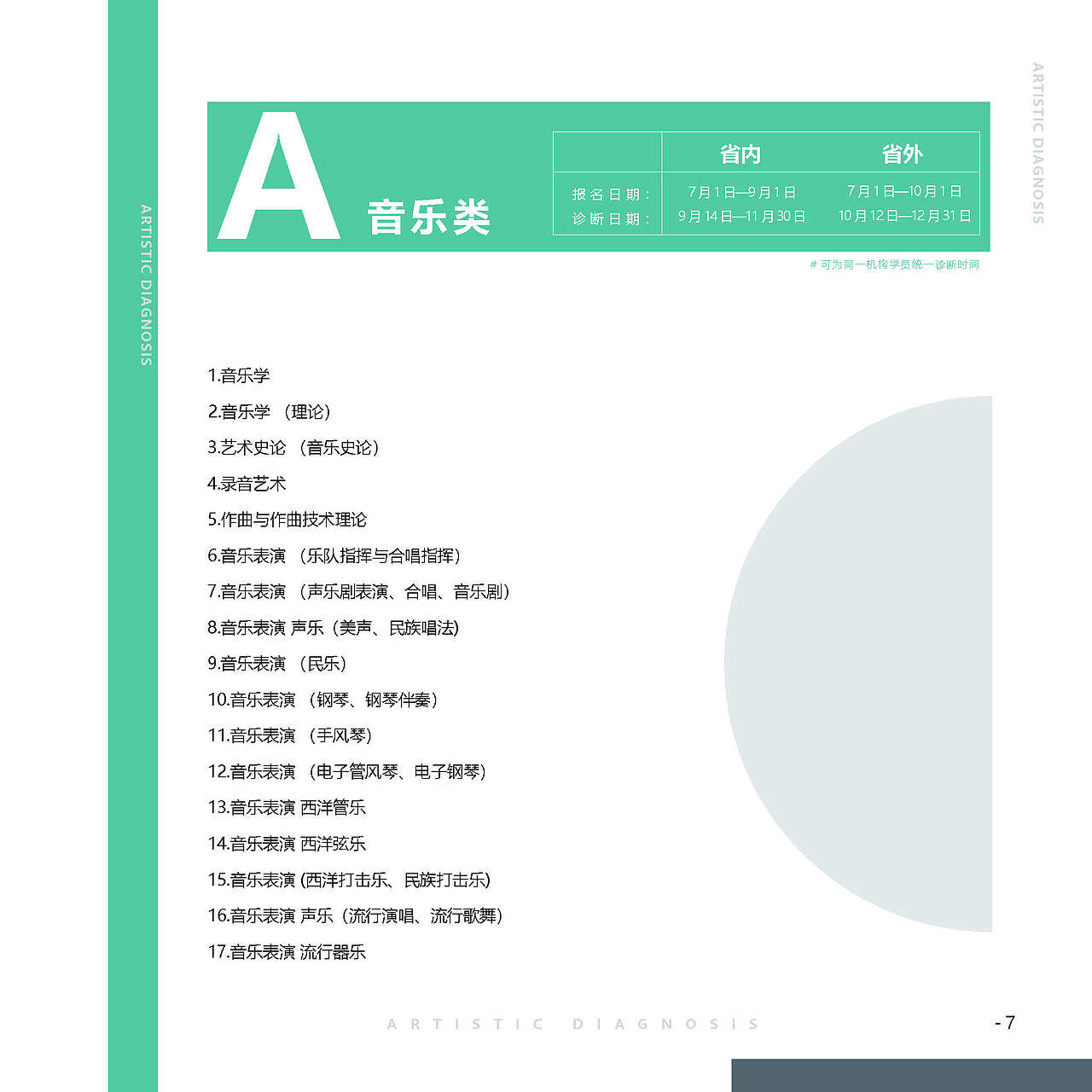 宣传品—艺术诊断 册子