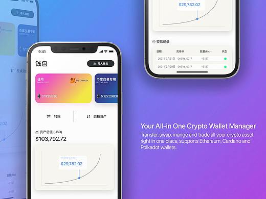 一站式区块链钱包管理App设计概念