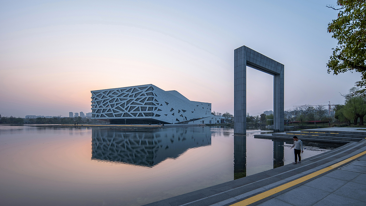 建筑景观摄影临平大剧院