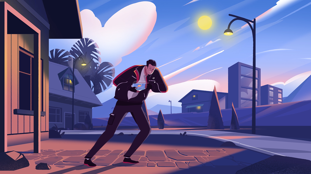 顺丰-插画风二维手绘动画|影视|motion graphic|穿越海贼王im - 原创