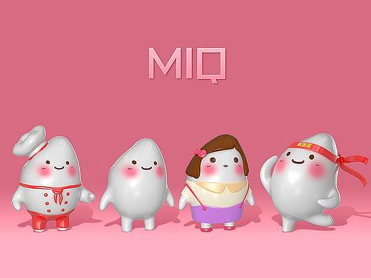 C4D卡通设计 电商页面【米Q】MIQ