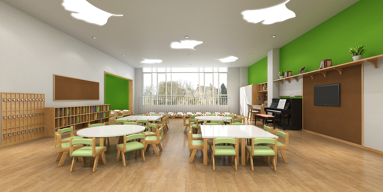 幼儿园也可以漂亮而有色彩