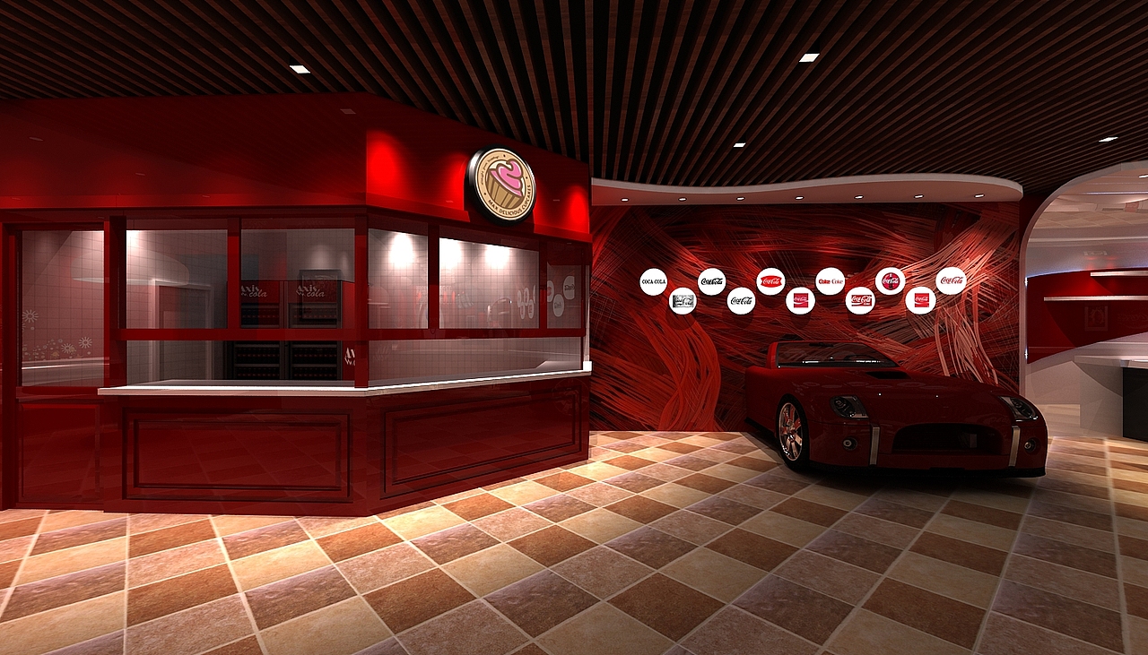 2017可口可乐主题餐厅（图ZMTIwNTg2MTcy） - 家装设计 - 站酷设计师QSingularity原创素材 - 站酷ZCOOL