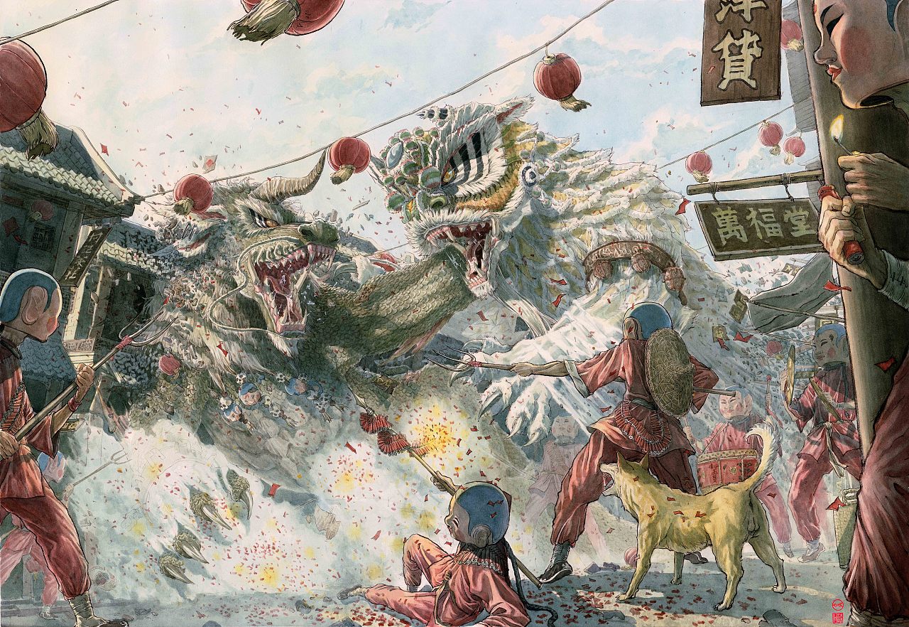 《醒魂》系列绘画作品（图ZMTgxNDAwNTQ0） - 创作习作 - 站酷设计师何浩斌原创素材 - 站酷ZCOOL