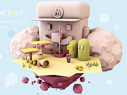 C4D  天空马里奥