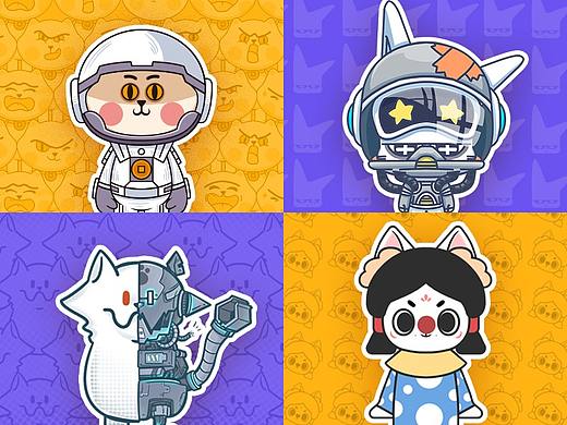 「艺想创设」IP设计 YE猫 x 圆宝 x 余力猫 x 拉拉  