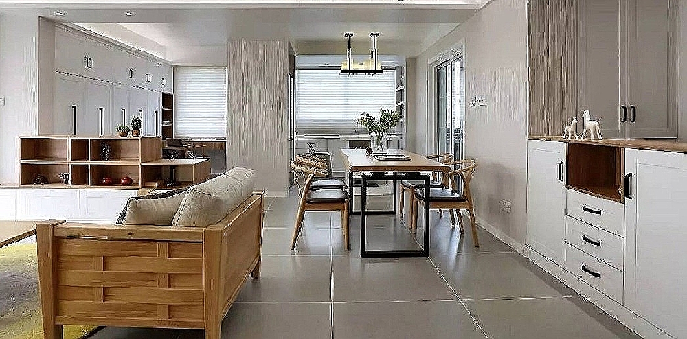 沈阳兴邦装饰半包和全包价格—129㎡北欧风,和光同尘