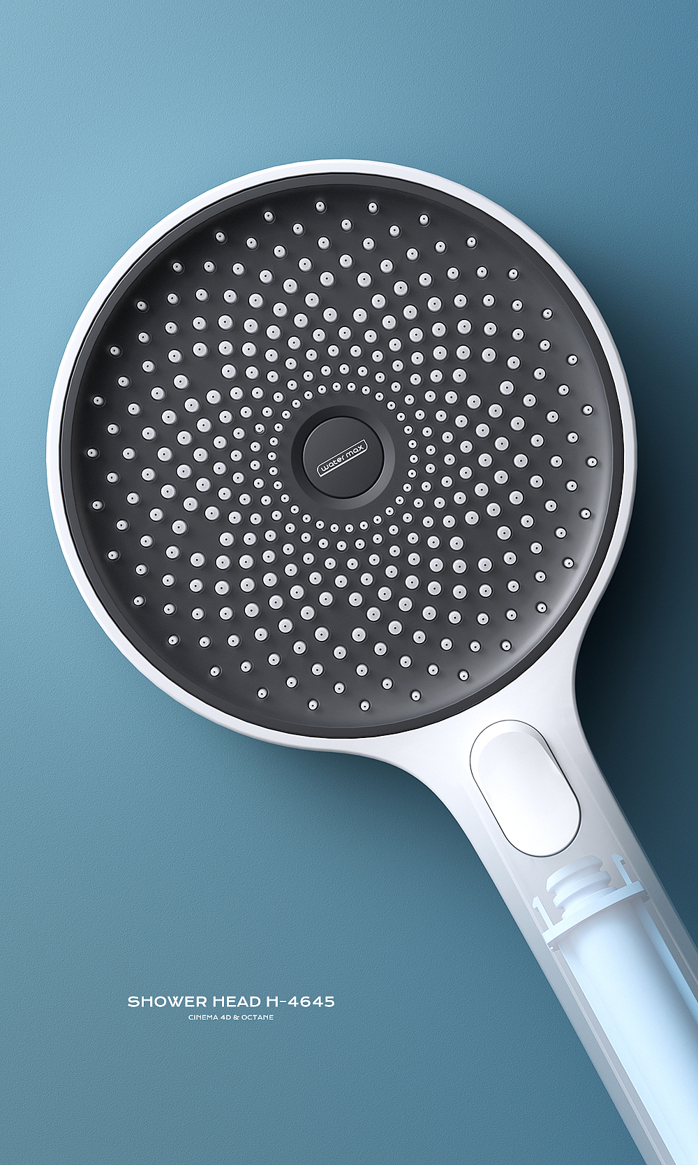 淋浴花洒&马桶产品渲染