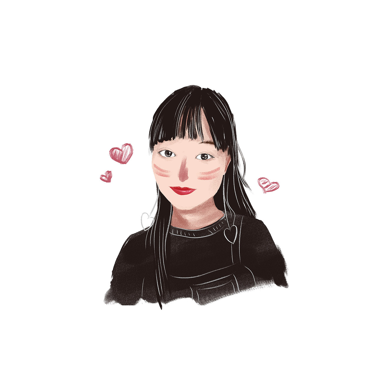 人物插画练习-500