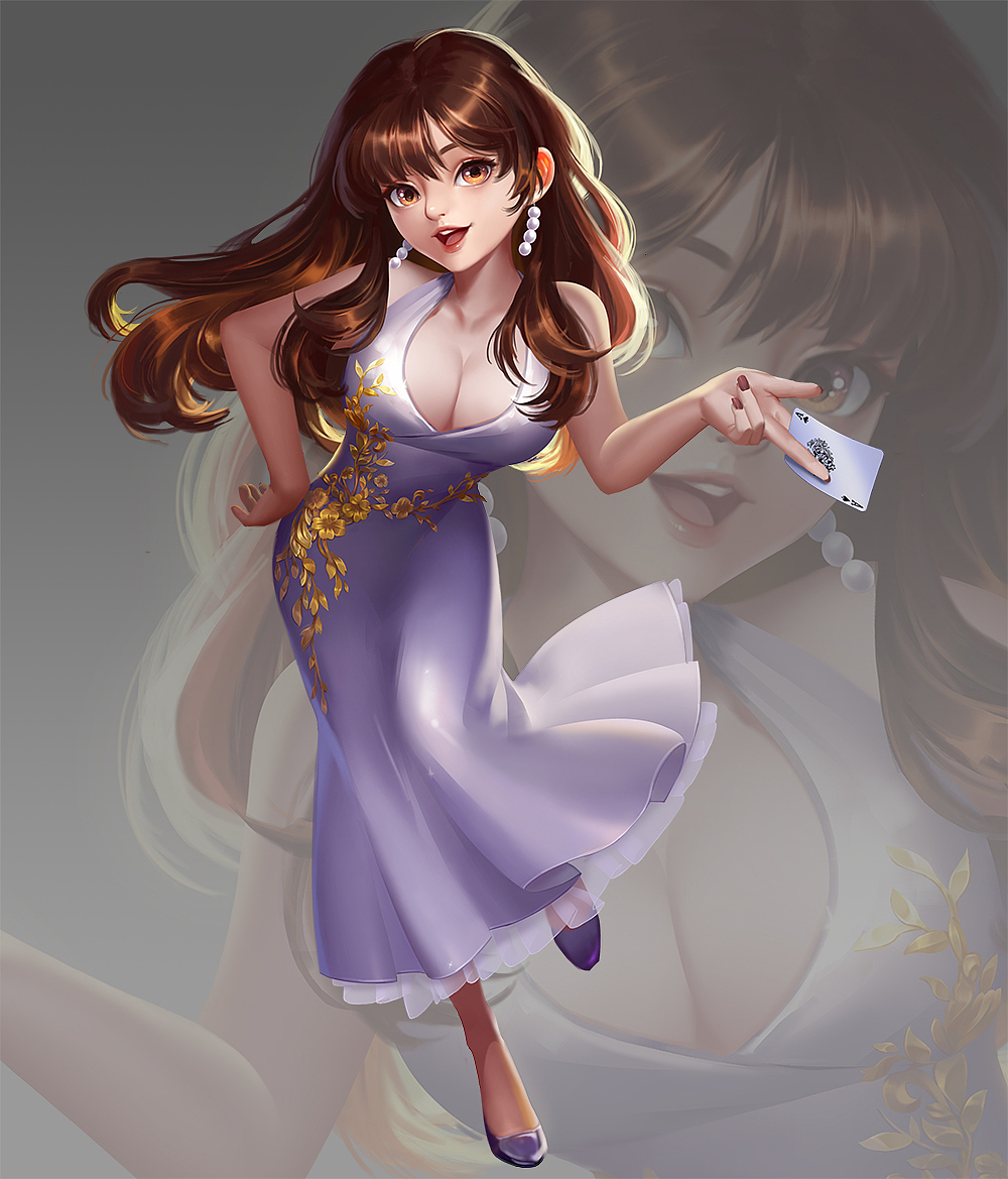 一套女性棋牌角色（图ZMjQ0MjA4MzA0） - 游戏原画 - 站酷设计师小妖是大妖怪原创素材 - 站酷ZCOOL