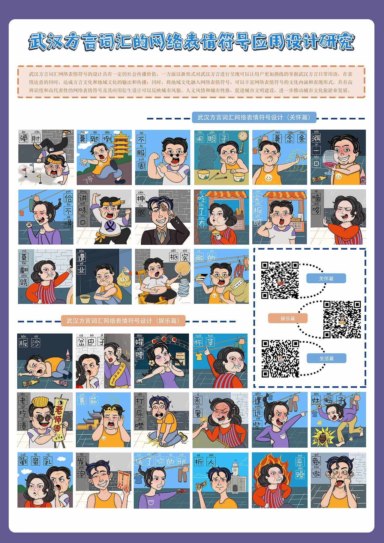 武汉方言趣味表情包设计
