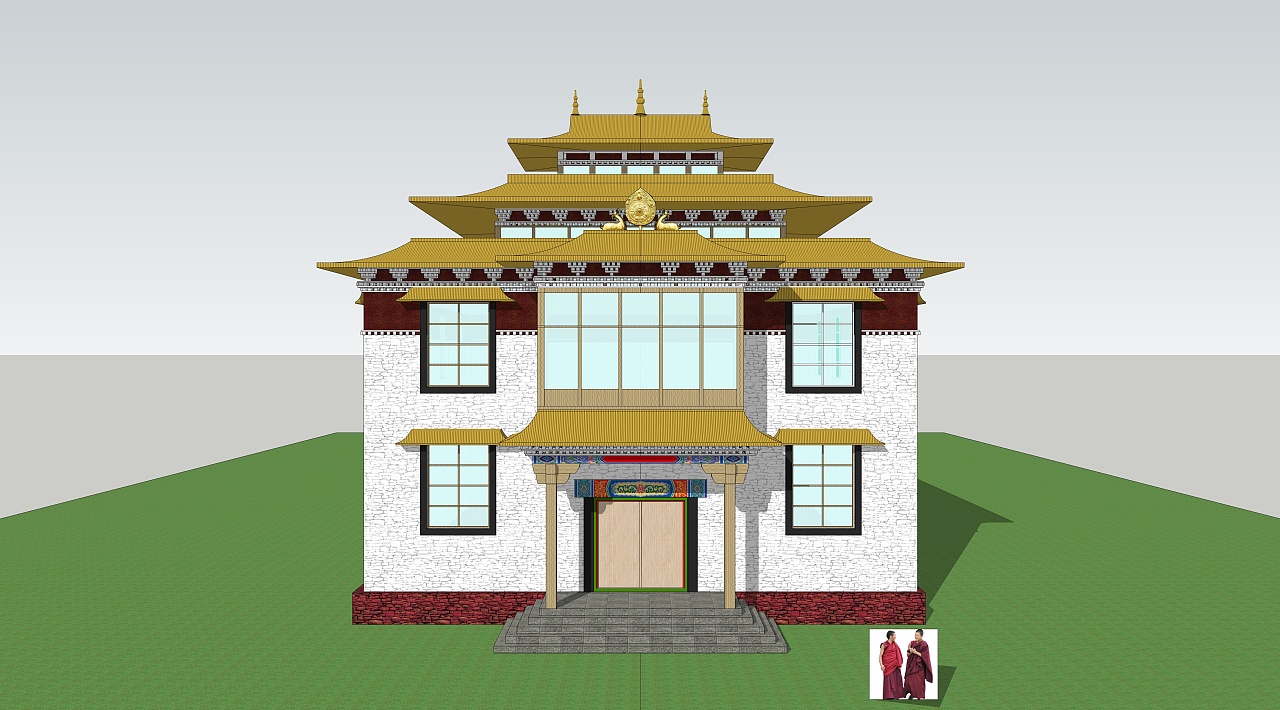藏式风格房子设计图图片