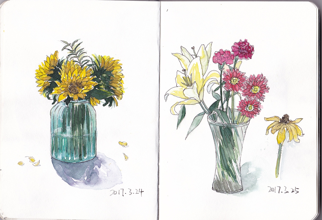 我的手绘练习本【二】（图ZODgxODMxMjQ=） - 创作习作 - 站酷设计师利狗狗原创素材 - 站酷ZCOOL