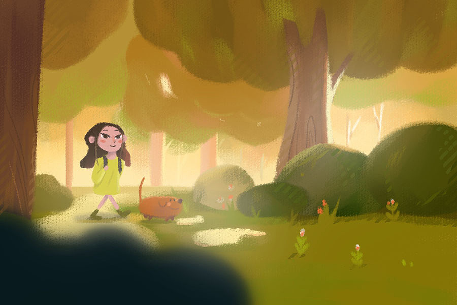 森林（图ZMjE2NTA2MTE2） - 儿童插画 - 站酷设计师钟钟钟子原创素材 - 站酷ZCOOL