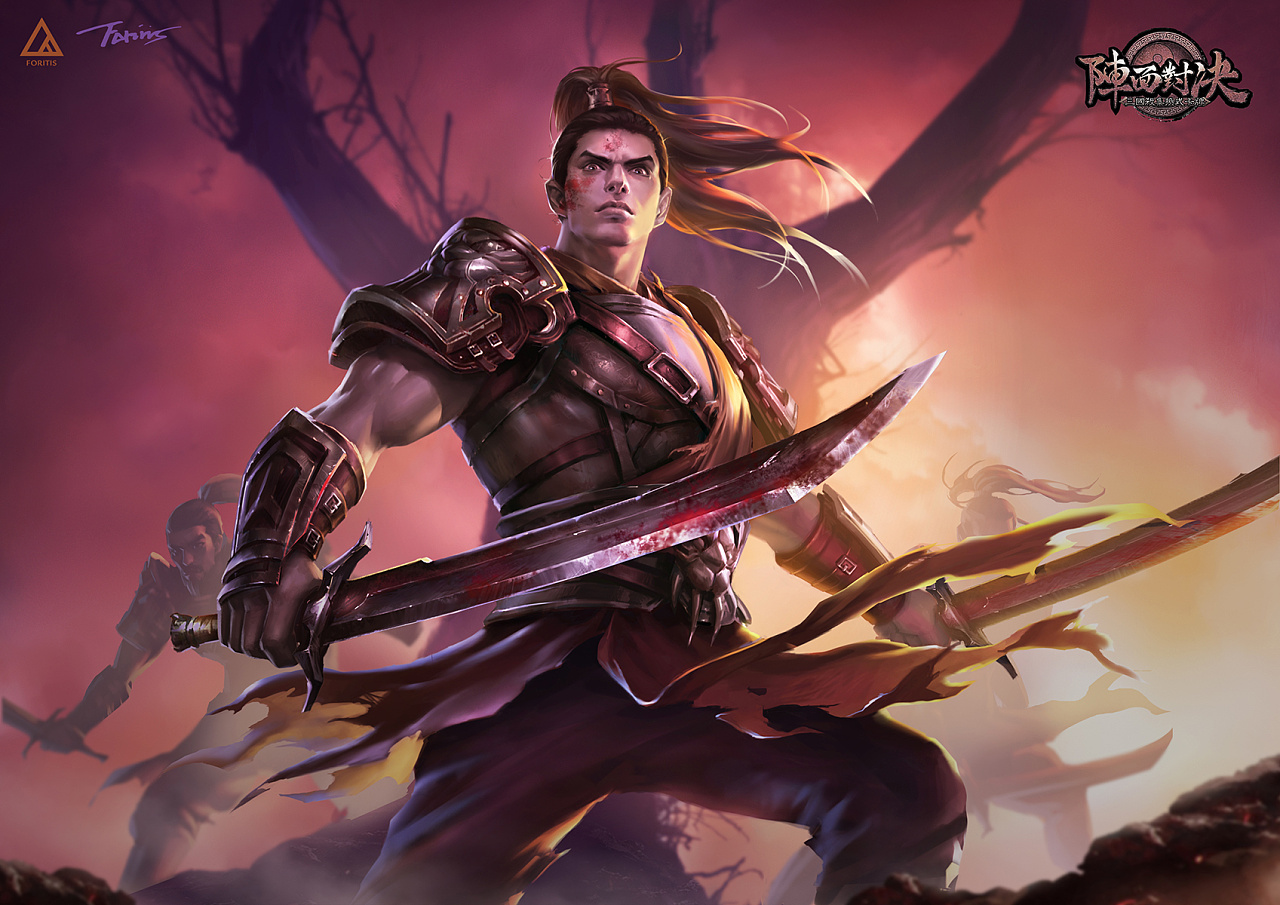 三国杀《阵面对决》卡牌游戏插画作品