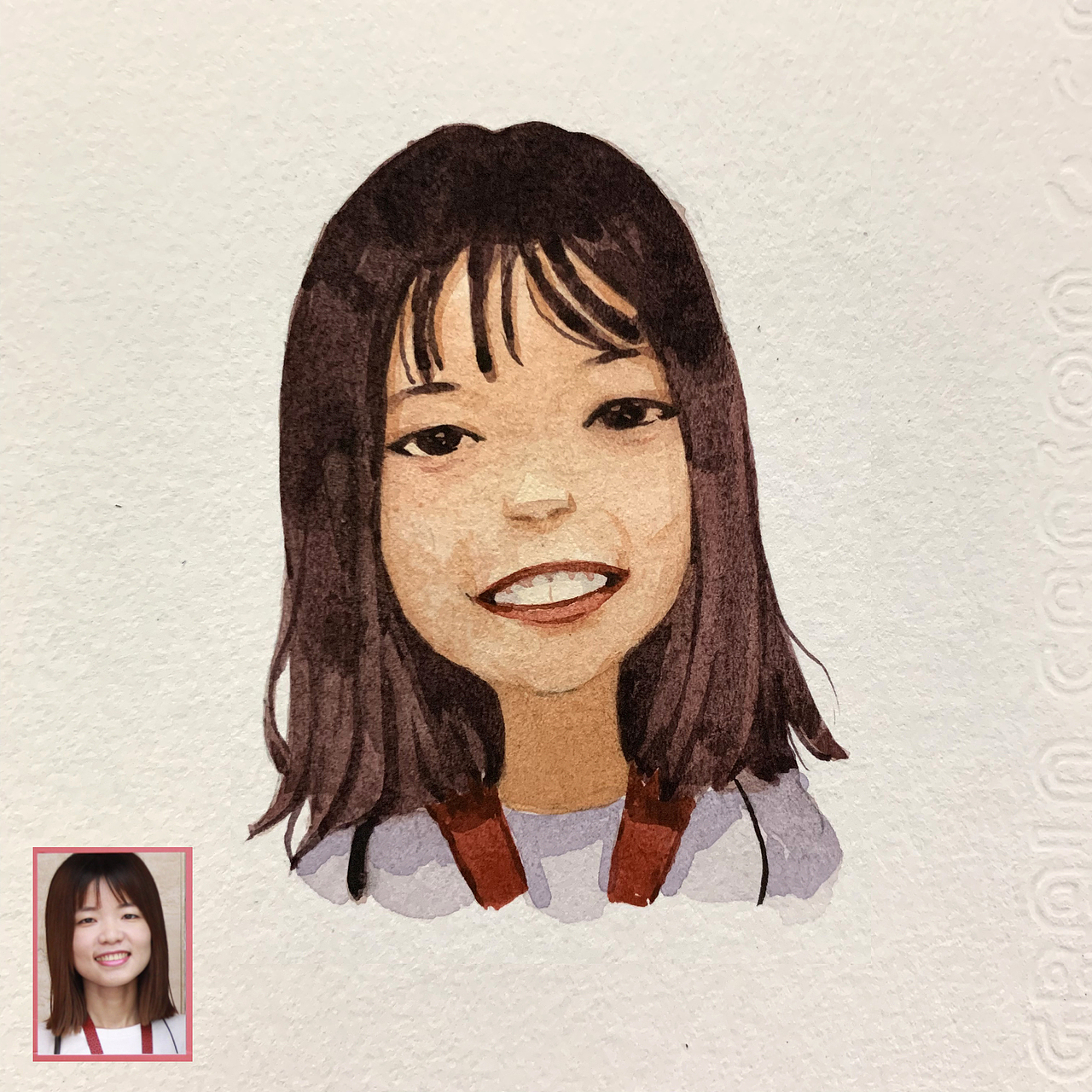 半写实人物水彩漫画