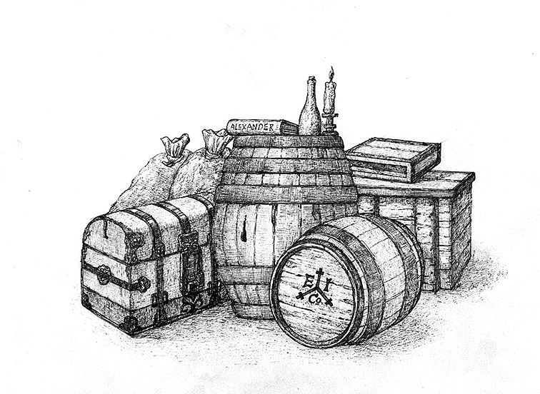 大航海系列古典硬笔画全套