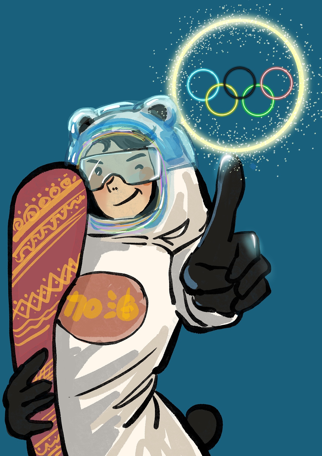 手绘冬奥会（图ZMjg3MzAyMDg4） - 艺术插画 - 站酷设计师陈逢囍原创素材 - 站酷ZCOOL